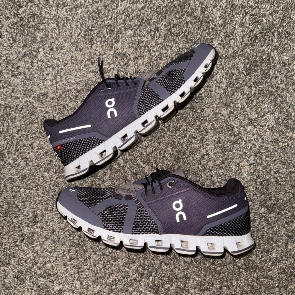 On Running Cloud Womens 8 Charcoal Gray Black Sneakers 19.99508